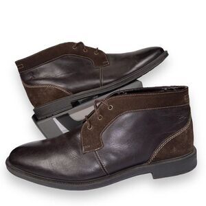 Stacy Adams Delaney Leather / Suede Chukka Boots Brown 25053-200 Men's 11.5M